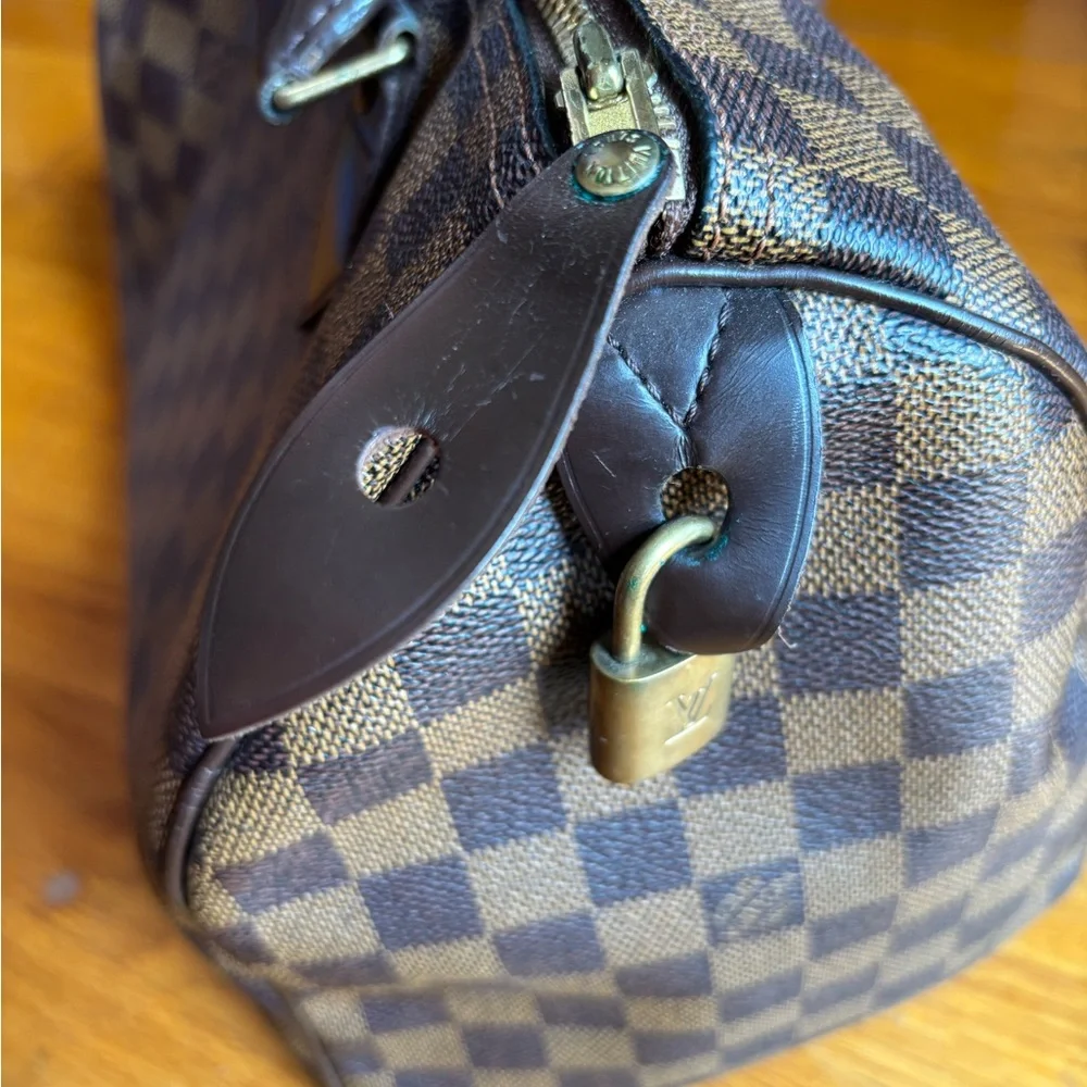 LOUIS VUITTON Damier Ebene canvas, the Speedy 30 100% AUTHENTIC!!!! - Picture 11 of 16
